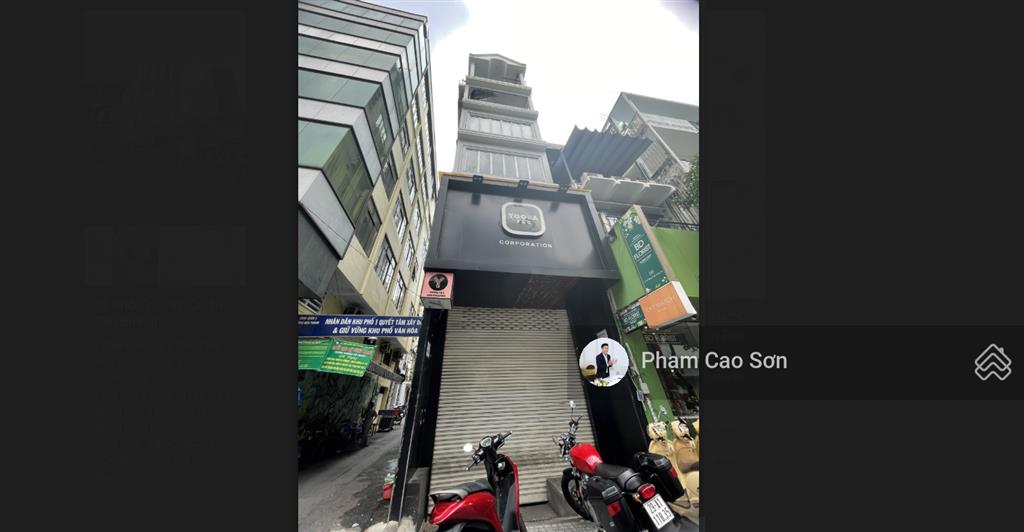 Có thang máy  góc 2 mặt tiền ngang 18m  sử dụng hơn 400m2  số 59 lê thị riêng, quận 1