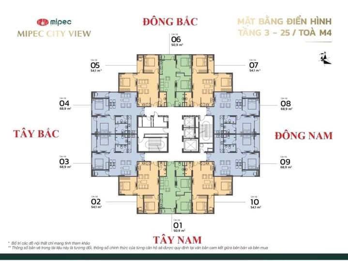 Chỉ cần 500 triệu sở hữu ngay căn hộ 68.9m2 chung cư mipec kiến hưng