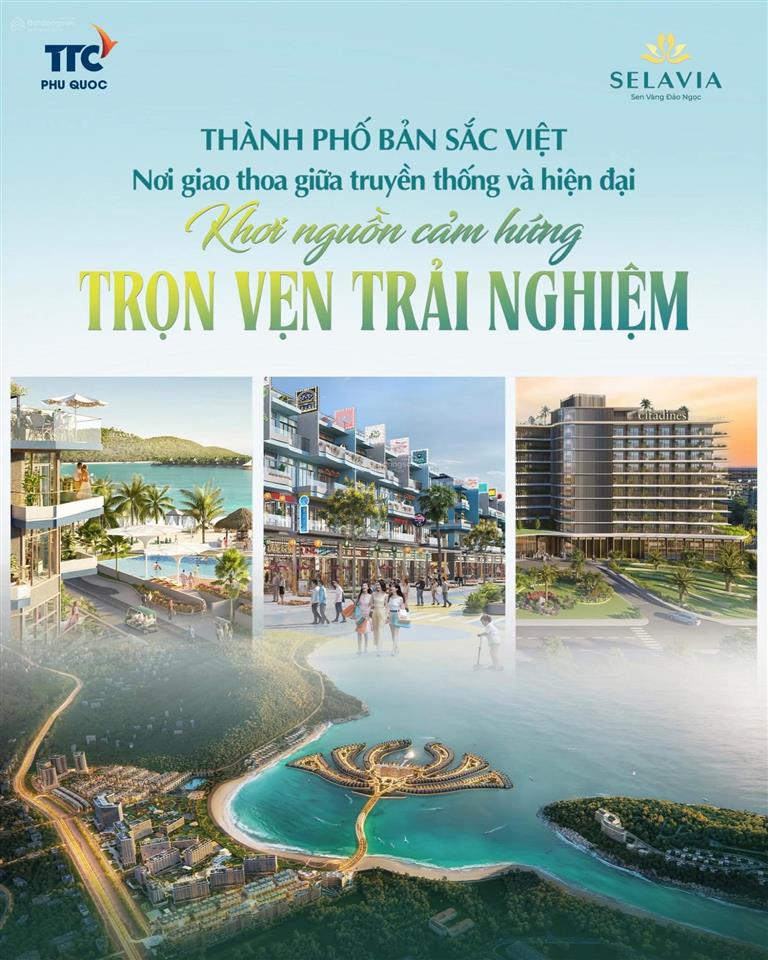 Ttc mở bán phân khu hấp dẫn nhất, căn hộ condotel 1pn, 1vs tại selavia bay phú quốc, 1,6 tỷ, 31m2