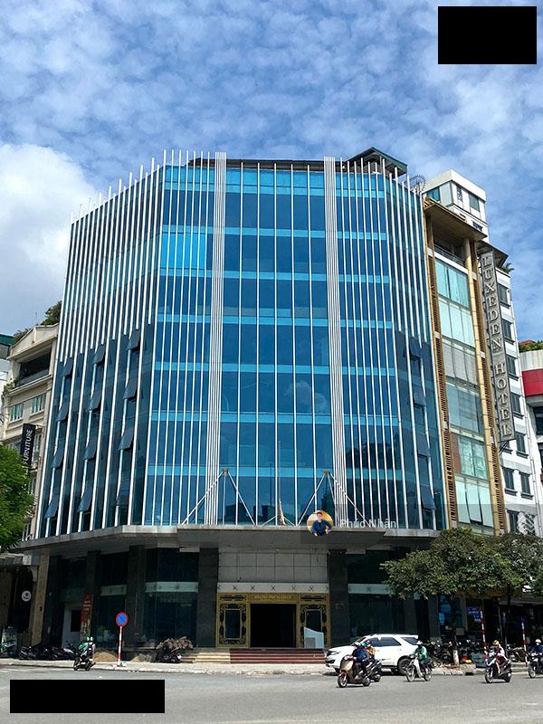 Tòa building góc 2mt  422b trường sa (đoạn 2 chiều)  (14x19m, hầm 8 tầng) hđt 275 triệu  65 tỷ