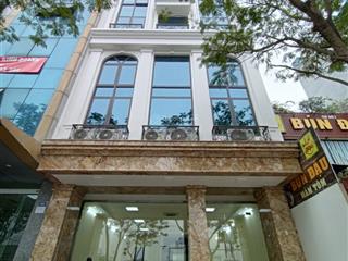 Cho thuê tòa nhà cầu giấy  hn 100m2 6 tầng, mặt tiền 6.5m. thông sàn. pccc. giá 80tr