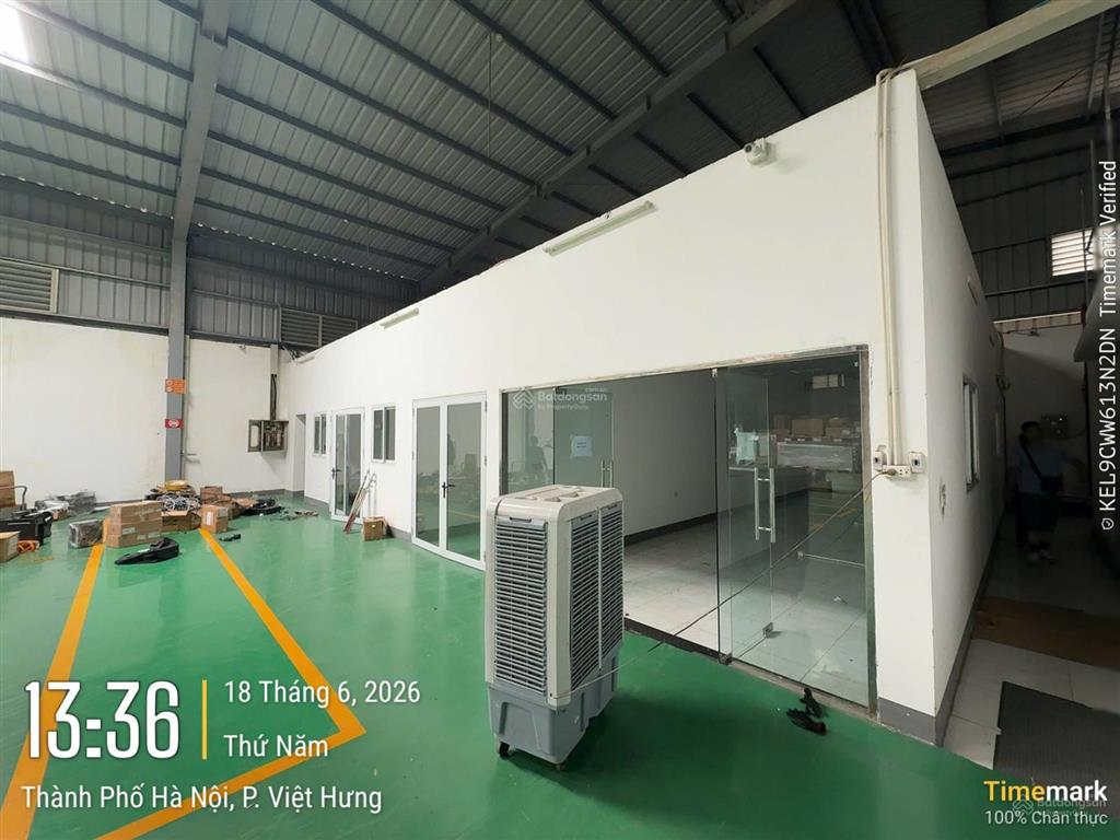 Cho thuê kho nguyễn văn linh  gia lâmhn 1200m trần cao 68m. xe cont đỗ cửa. pccc. giá 160ng/m2