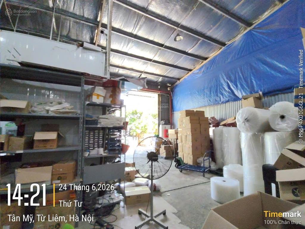 Cho thuê kho tân mỹ  mỹ đình  nam từ liêm 360m2 trần cao 7m, điện 3 pha, cont tận cửa, xuất vat