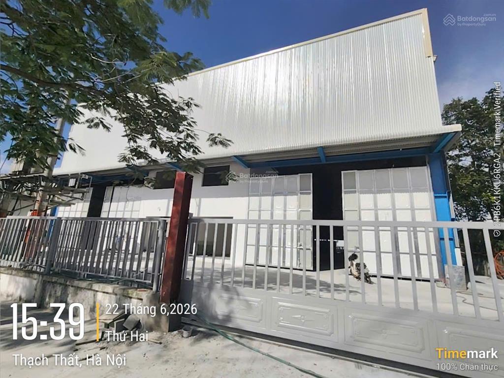 Kho xưởng kcn thạch thất  quốc oai, 5000m2, pccc nghiệm thu, điện 3fa, xuất vat, xe công, 140k/m