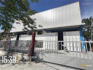 Kho xưởng kcn thạch thất  quốc oai, 5000m2, pccc nghiệm thu, điện 3fa, xuất vat, xe công, 140k/m