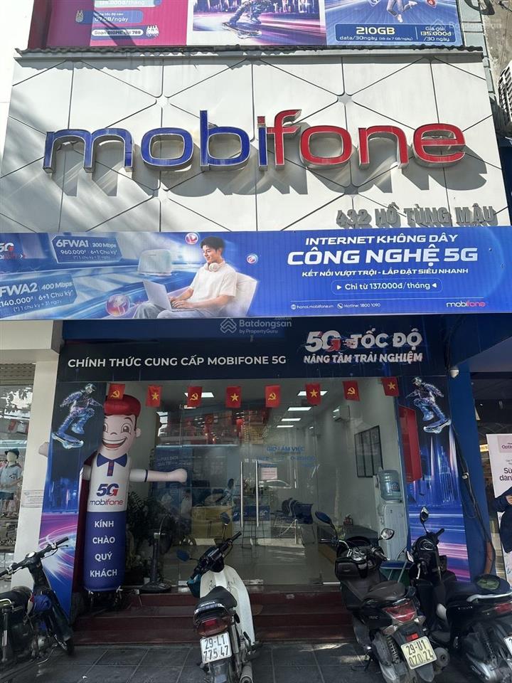 Cho thuê nhà mặt phố hồ tùng mậu  cầu diễn  hà nội 130m2 4 tầng. mt 5m. giá 60tr (tl)