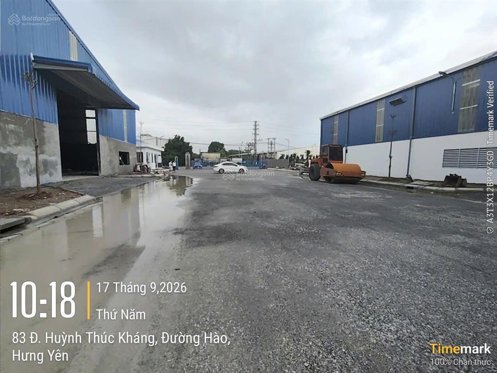 Cho thuê xưởng mới 100% kcn mỹ hào  hưng yên. đa dạng diện tích, đầy đủ pccc, giá 90 nghìn/m2/th