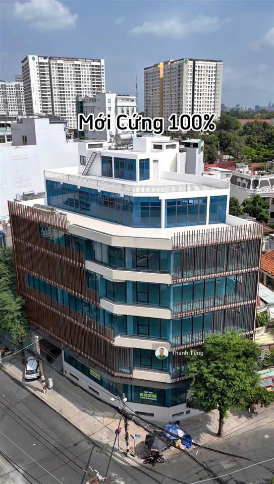 Toà nhà mới 100% 2mt cửu long + lam sơn, tân bình  20x25m  hầm 7 tầng  hđt 550 triệu  220 tỷ