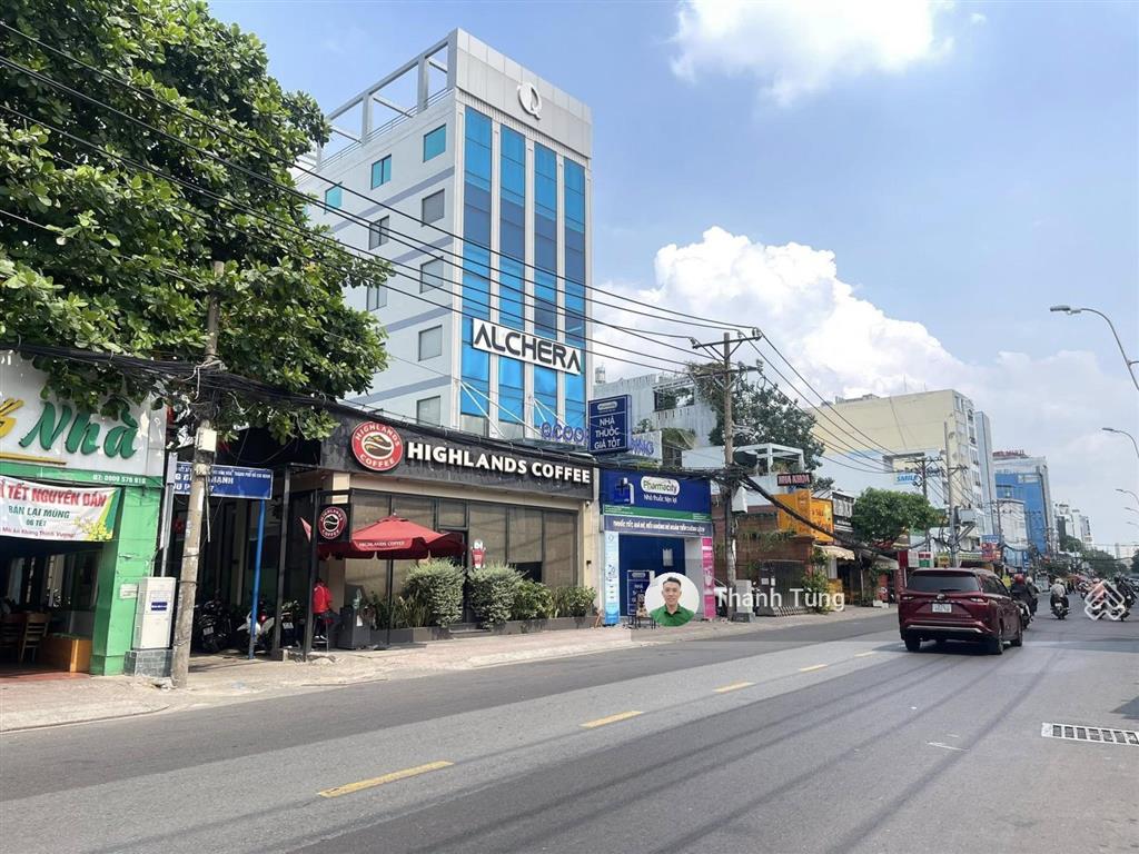 Tòa nhà mt nguyễn xí, bình thạnh  12x40m, nở hậu 28m  hầm 7 tầng  hđt 520 triệu  giá 188 tỷ