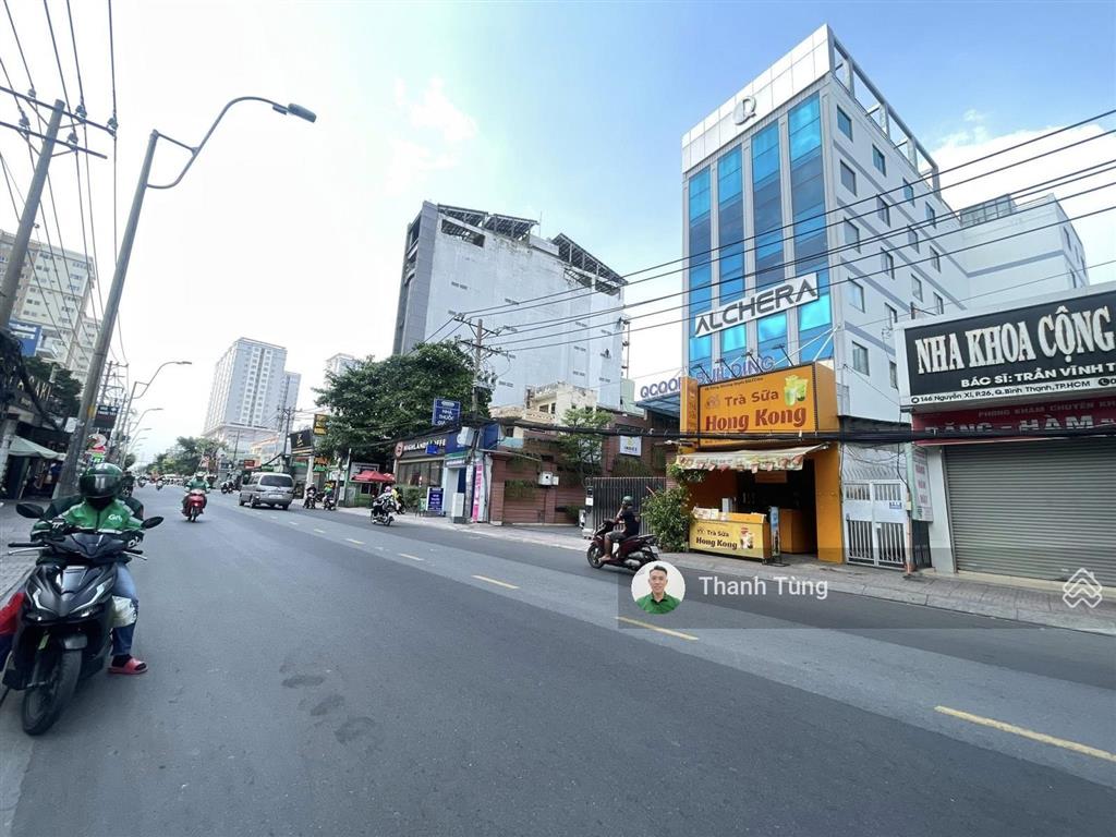 Tòa nhà mt nguyễn xí, bình thạnh  12x40m, nở hậu 28m  hầm 7 tầng  hđt 520 triệu  giá 188 tỷ