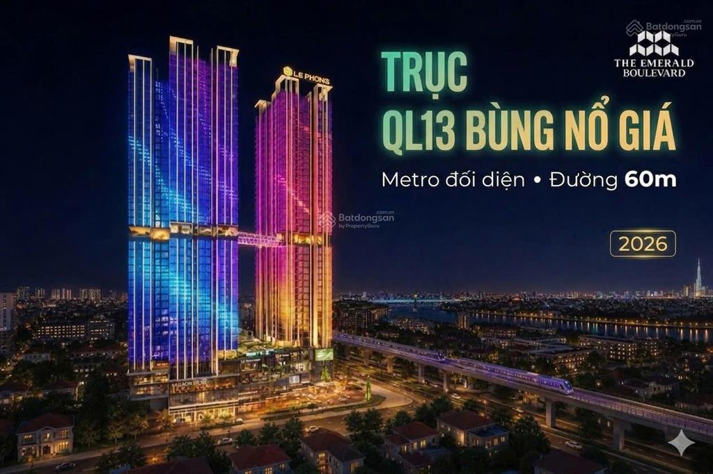 Căn hộ ưu tiên giá tốt căn 3 phòng ngủ chiết khấu khủng 5% tại the emerald boulevard bình dương