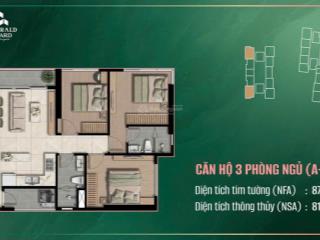 Căn hộ ưu tiên giá tốt căn 3 phòng ngủ chiết khấu khủng 5% tại the emerald boulevard bình dương