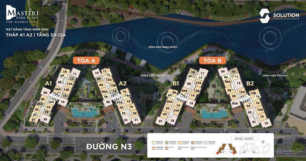 Cắt lỗ 900 triệu  căn hộ 1pn tại masteri park place view nhạc nước giá chỉ 5 tỷ