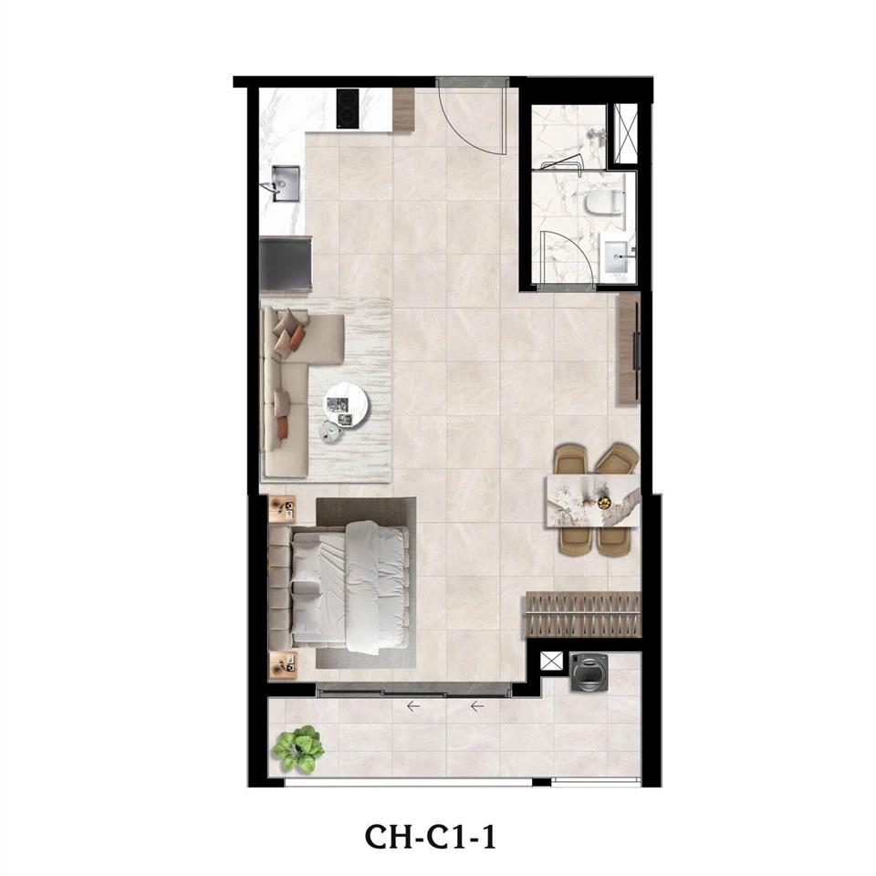 Bán căn 1pn tòa 7 tầng 20 căn số 2 được giảm 3%, chỉ cần thanh toán 8,6%  0901 001 ***