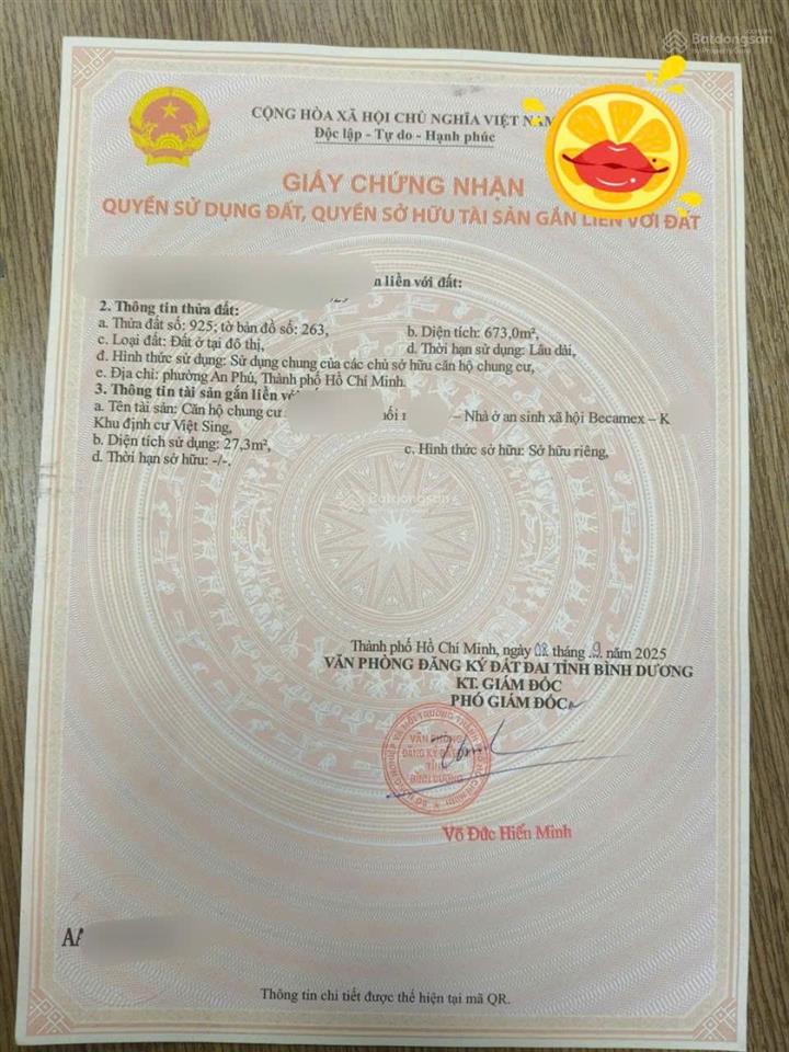 Căn hộ becamex việt sing, vsip 1. có sổ hồng. giá 505 triệu. rõ ràng giá thật 100%.