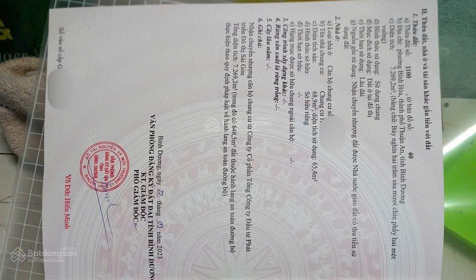 (8508) iris tower, tp hcm. 68,9 m² sổ hồng 2,4 tỷ. cho thuê được 7,5 triệu/tháng.