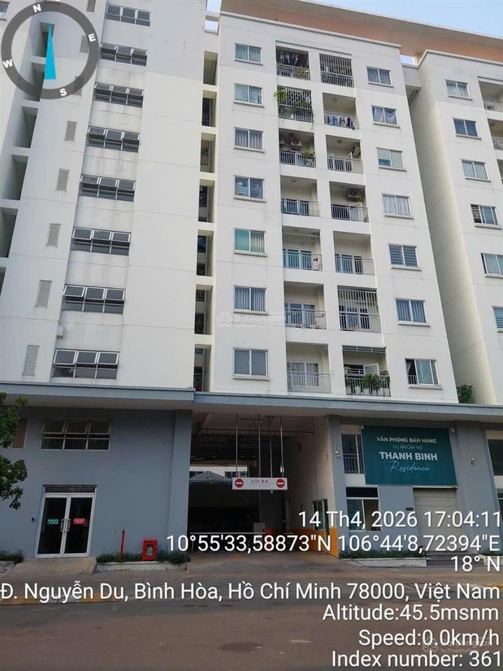 (8682) thanh bình residence, 56,2 m², sổ hồng 1,620 tỷ (2pn, 2 wc)
