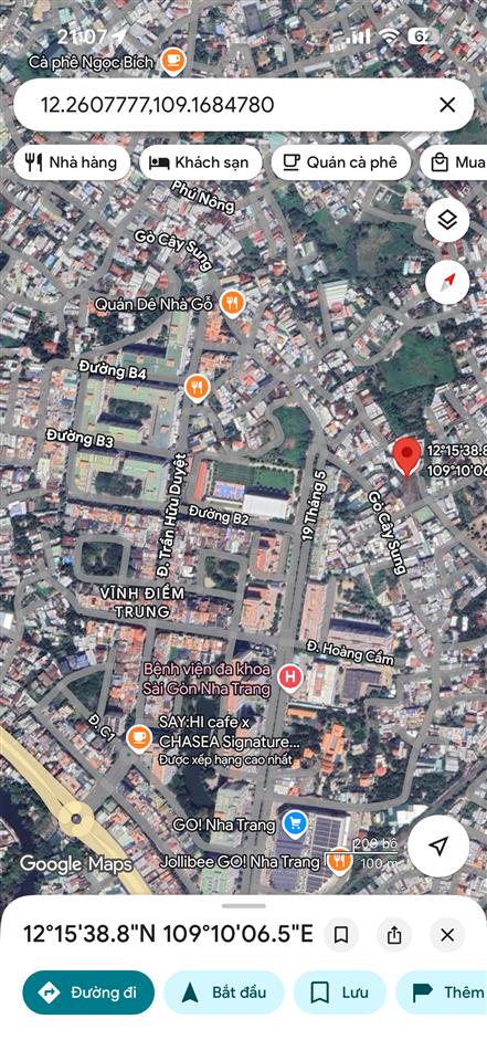 Lô đất gần siêu thị go hẻm gò cây sung / nha trang 27tr/m2