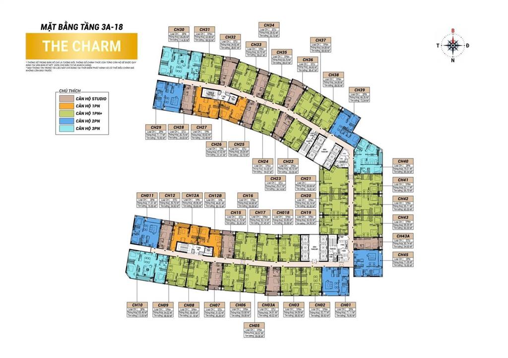 Cần bán căn 21 tầng 11 tòa charm, diện tích 75m2 giá chỉ 4,15 tỷ, bàn giao full nội thất ạ,  mình