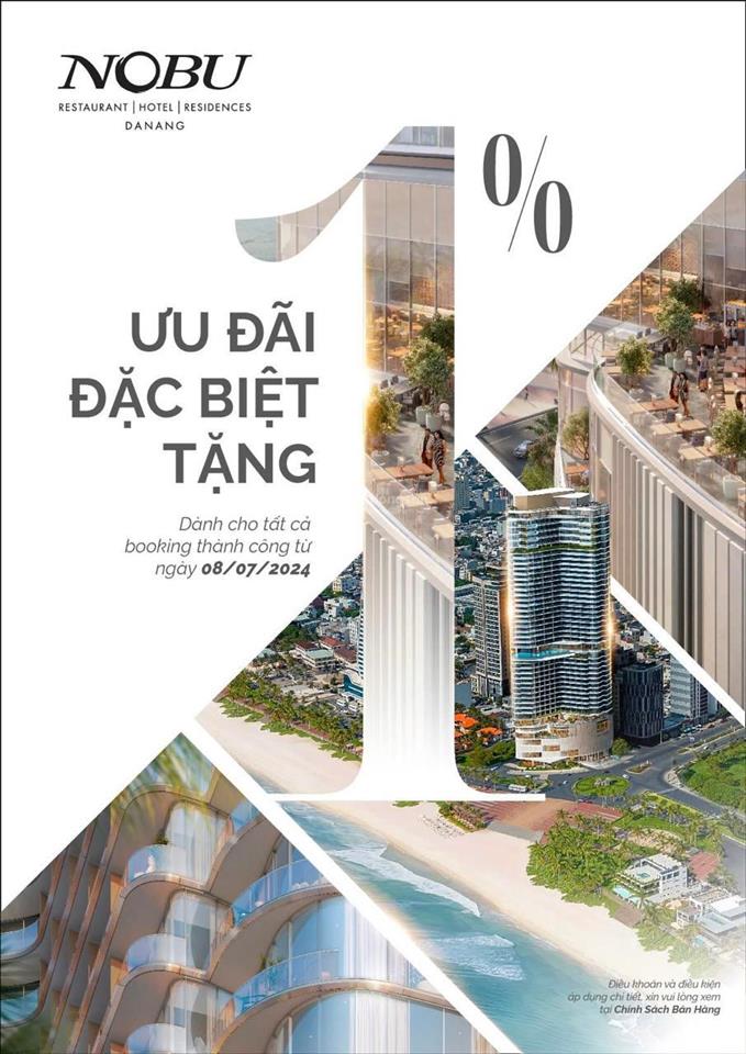Sky villas bản giới hạn có hồ bơi nước ấm tầng 40 dự án nobu đà nẵng, dt 288m2, giá 45 tỷ