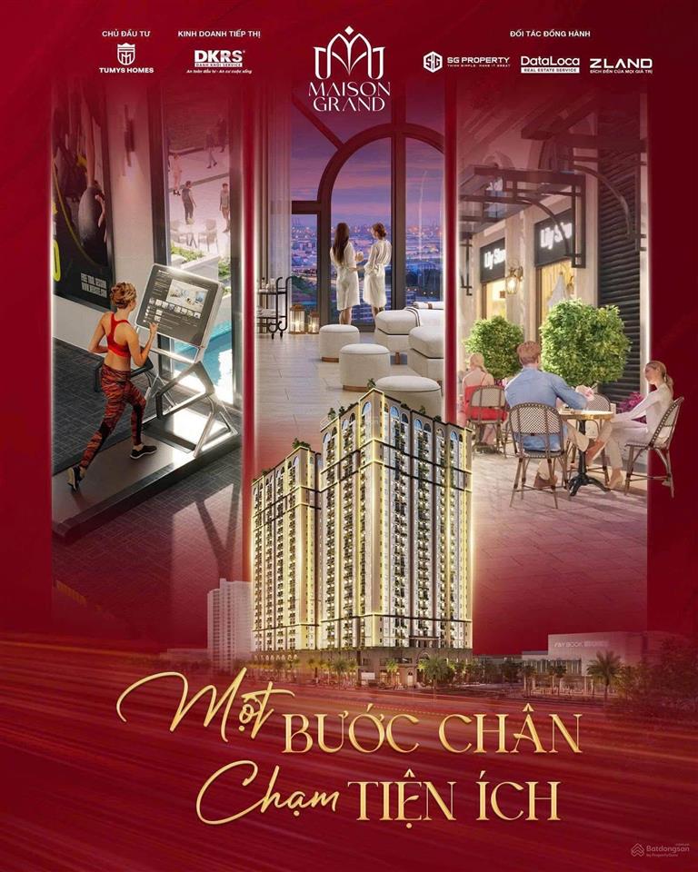 Siêu sốc  căn 65m2  dự án maison grand  giá chỉ 2 tỷ 230 triệu.