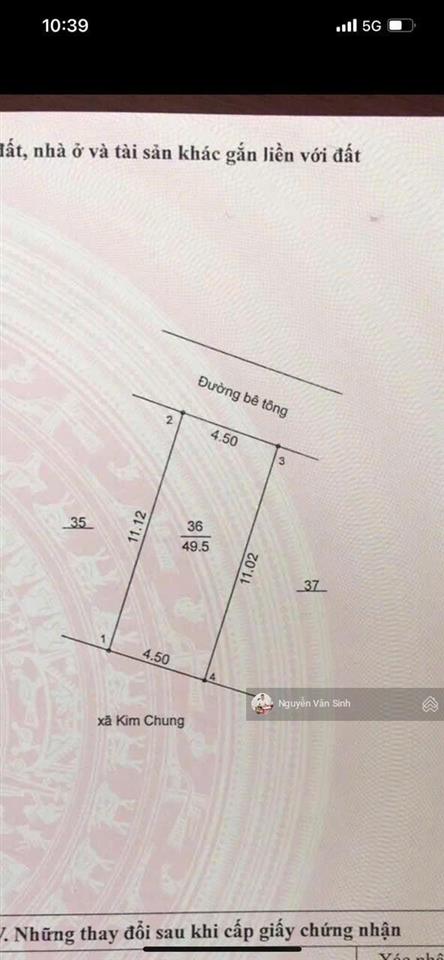 Bán đất đấu giá di trạch hoài đức 49.5m2, ô tô vào