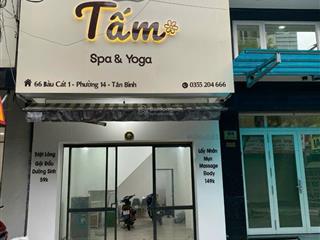 Cho thuê nhà nguyên căn mặt tiền 66 bàu cát 1 dt 4x15 1t1l 3pn2wc 18tr