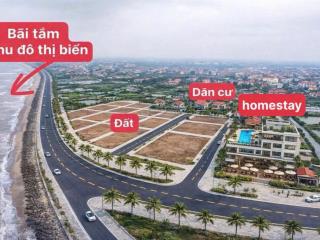 Gia đình gặp khó khăn bán lô đất 250m giá 1tỷ 550 viu mặt biền bãi tắm chính hải xuân,ninh cơ