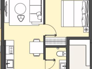 View nhạc nước 1 phòng ngủ chỉ từ 5.4 ~ 5.8 tỷ  không có căn thứ 2