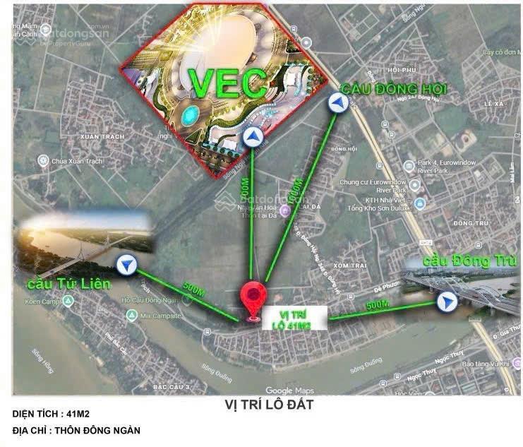 Hiếm vô cùng. chỉ 5.1 tỷ có 41m2 đông ngàn trong đê, hàng xóm vin cổ loa, vinspeed, vin yên thường
