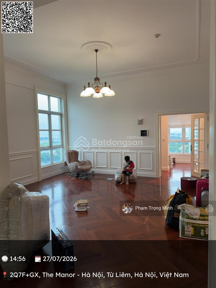 Cần bán gấp căn hộ 216m2, căn góc 4pn đẹp tại the manor mễ trì. giá 20,4 tỷ.  0832 201 ***