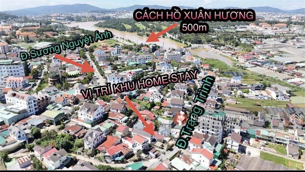 Bán đất tặng homestay đang kinh doanh tốt tại mặt tiền trạng trình, đà lạt