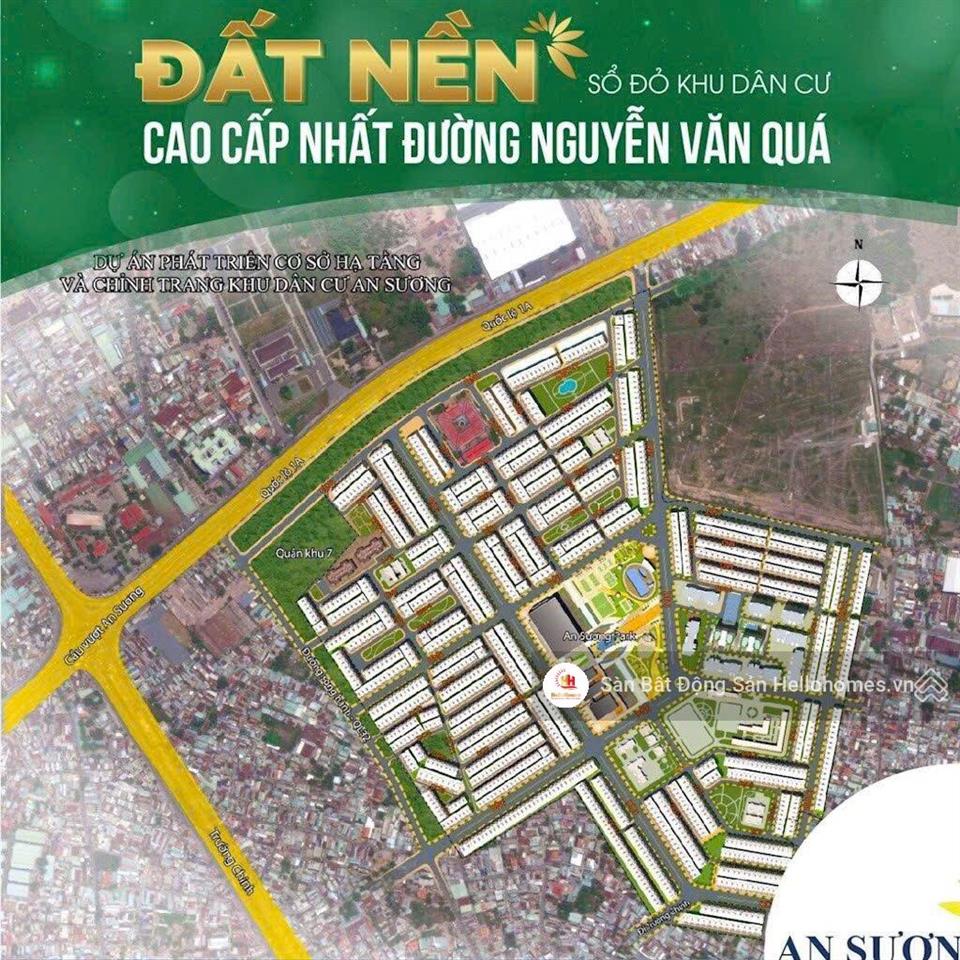 Đất ngay chợ đêm an sương quận 12  5x20m  đường nhựa 20m  xây hầm 5 tầng  10tỷ650