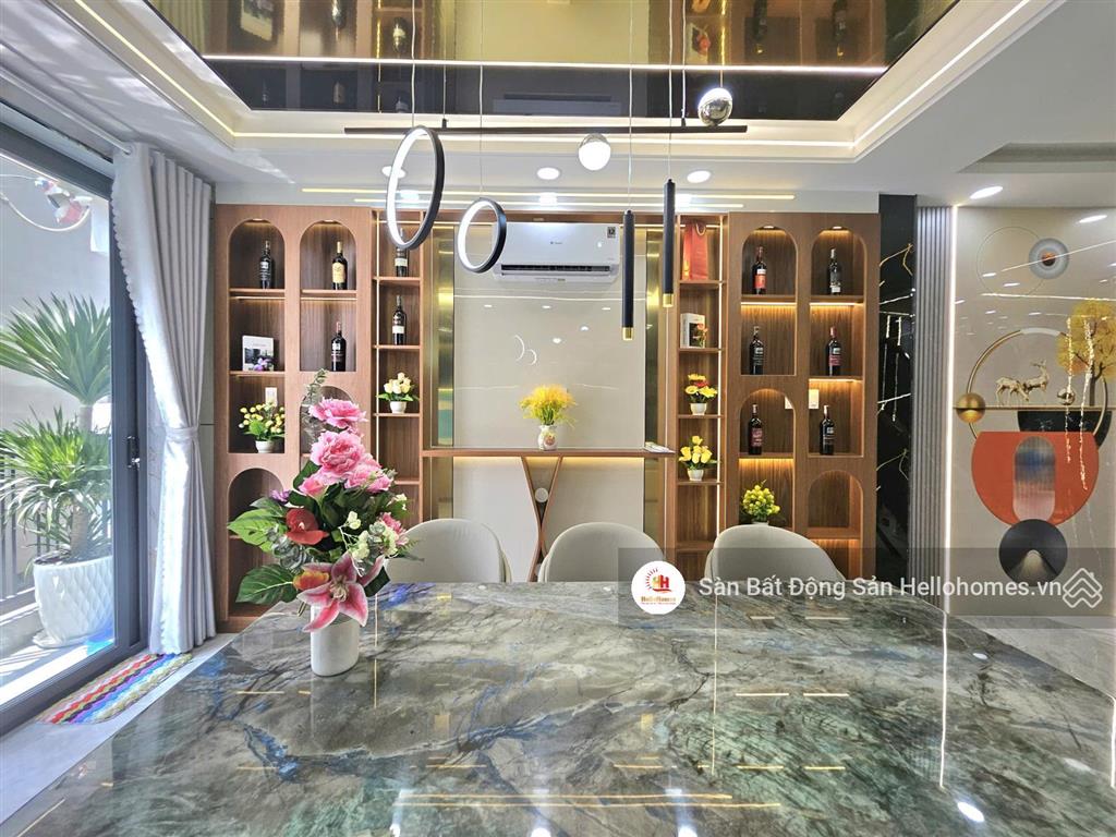 Nhà 5 tầng khu đồng bộ full nội thất  hẻm xe hơi tân thới nhất 05, quận 12, 4x13m, giá 7,3 tỷ