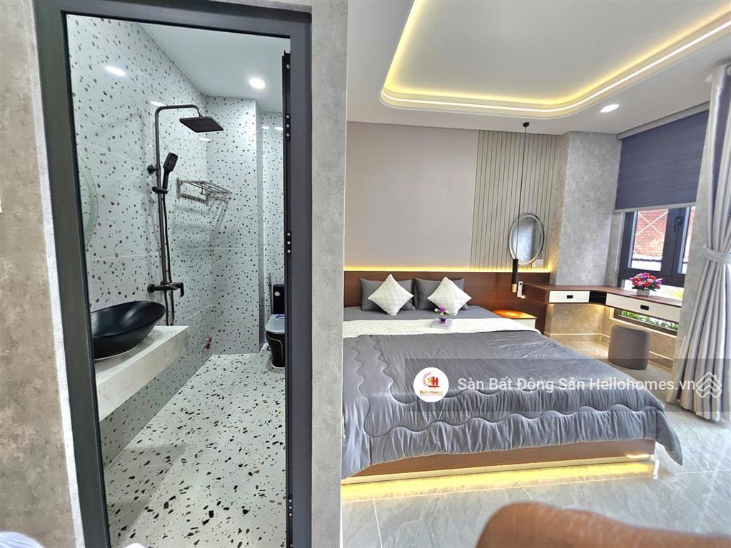 Nhà 5 tầng khu đồng bộ full nội thất  hẻm xe hơi tân thới nhất 05, quận 12, 4x13m, giá 7,3 tỷ