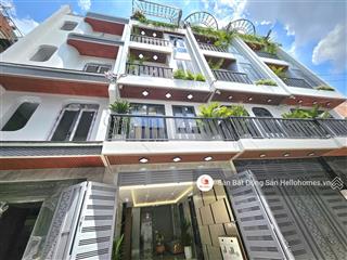 Nhà 5 tầng khu đồng bộ full nội thất  hẻm xe hơi tân thới nhất 05, quận 12, 4x13m, giá 7,3 tỷ
