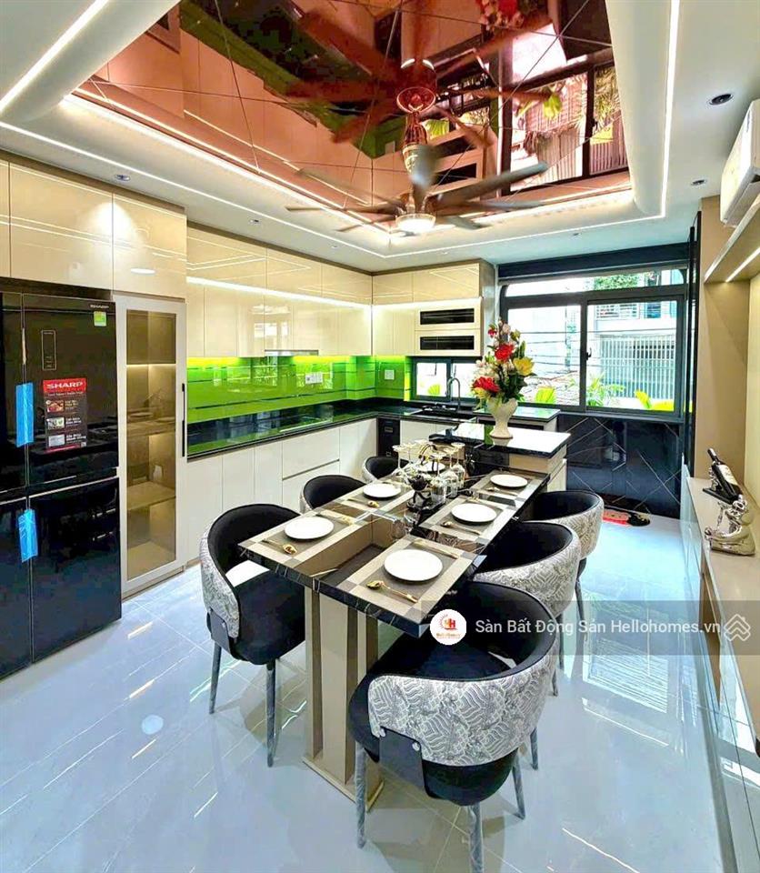 Nhà phố cao cấp quận 12 giáp gò vấp  đúc 5 tầng  full nội thất xịn  hẻm ô tô 7m  nhỉnh 8 tỷ