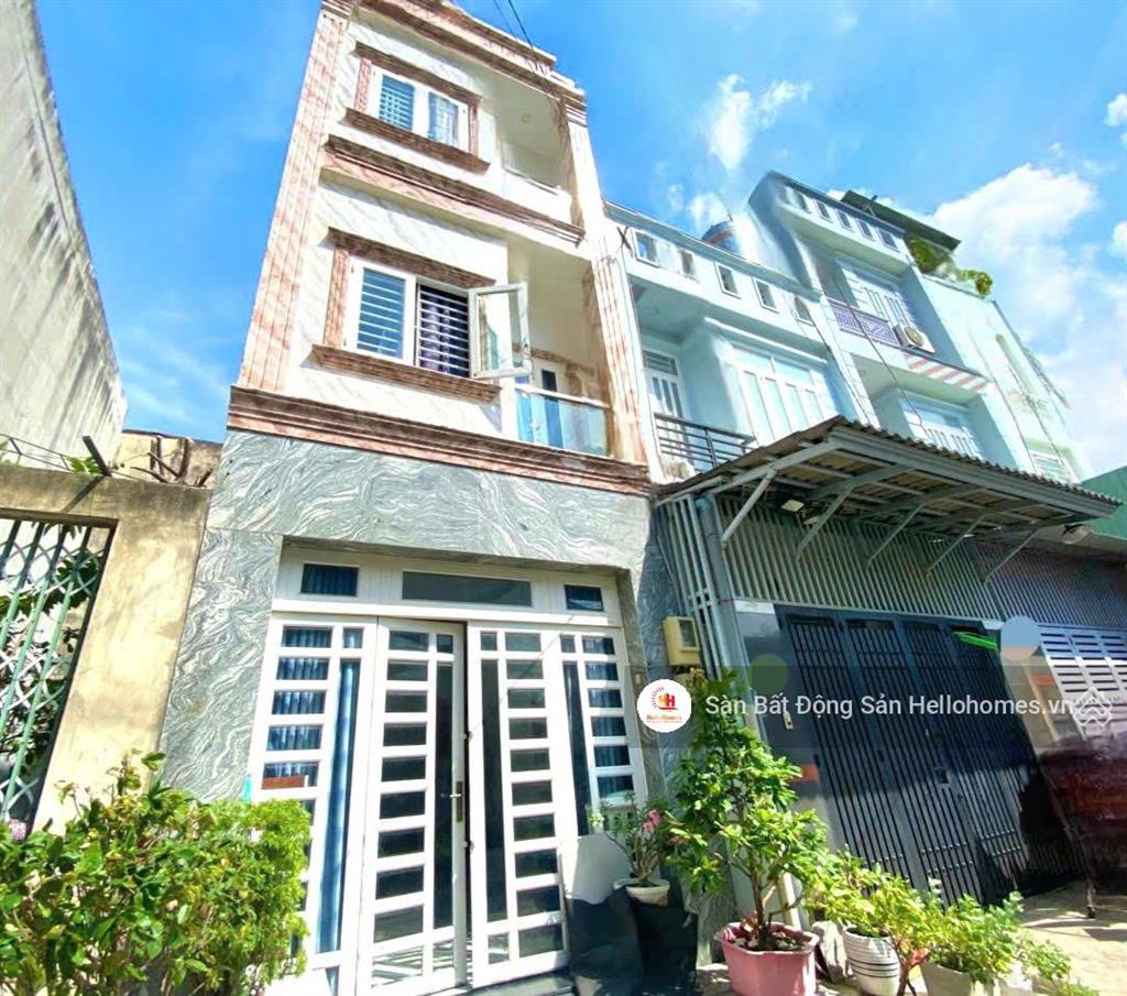 Nhà 03 tầng đông hưng thuận 05, quận 12  4x13m  hẻm ô tô  gần tân bình  giá 5,2 tỷ