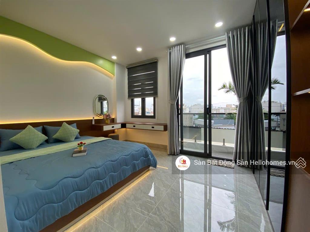Nhà phố đúc 5 tầng full nội thất  hẻm 5m đường phan văn hớn  tân thới nhất  quận 12, giá 7,5 tỷ