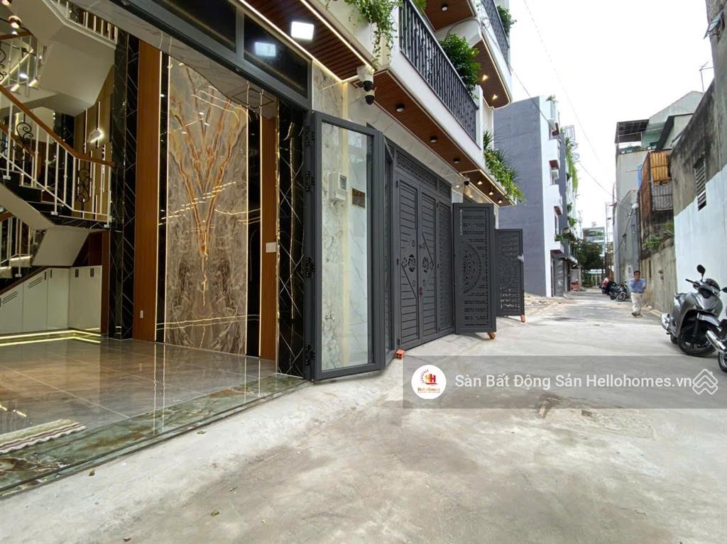 Nhà phố đúc 5 tầng full nội thất  hẻm 5m đường phan văn hớn  tân thới nhất  quận 12, giá 7,5 tỷ