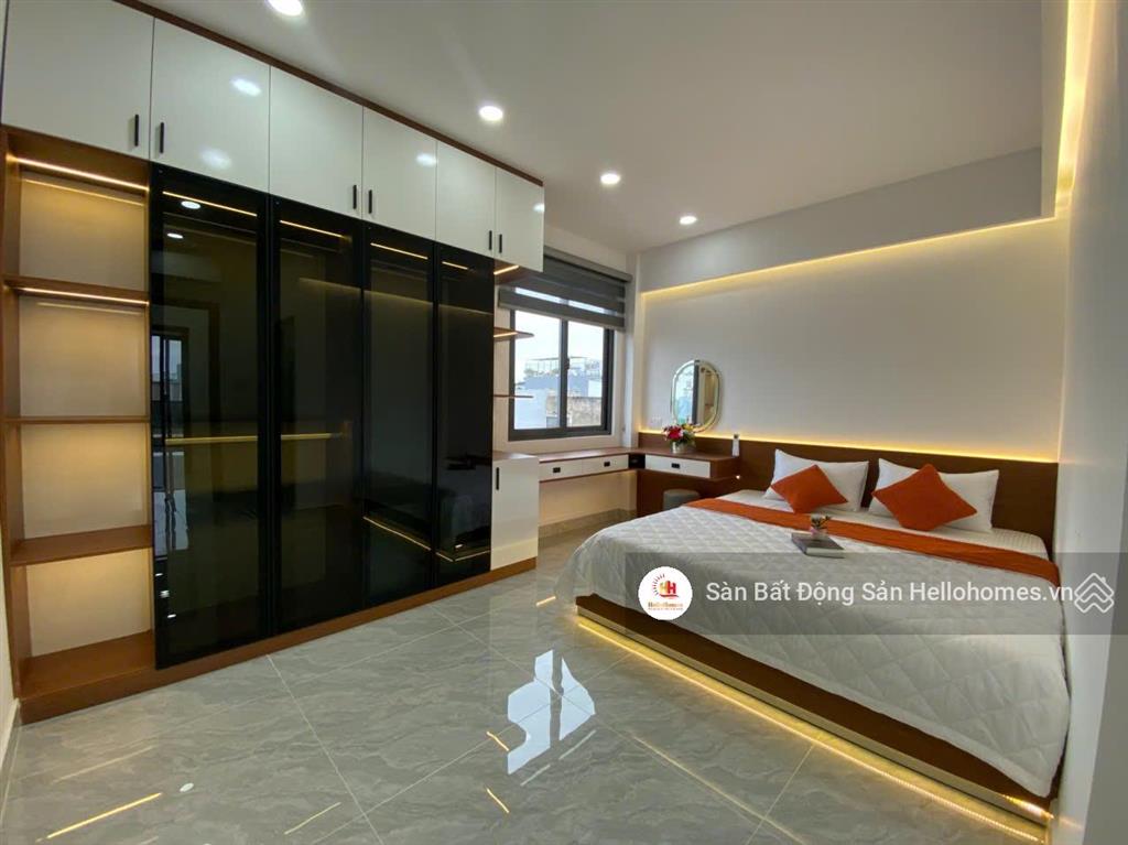 Nhà phố đúc 5 tầng full nội thất  hẻm 5m đường phan văn hớn  tân thới nhất  quận 12, giá 7,5 tỷ