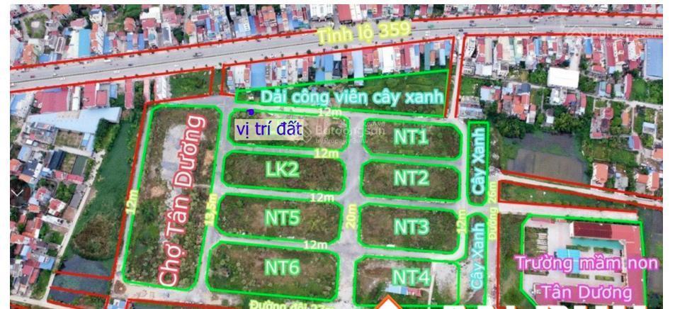 Bán lô góc 82 m2 15m chợ, đối diện công viên tái định cư đống trịnh