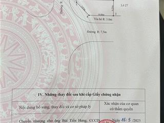 Bán lô góc 82 m2 15m chợ, đối diện công viên tái định cư đống trịnh
