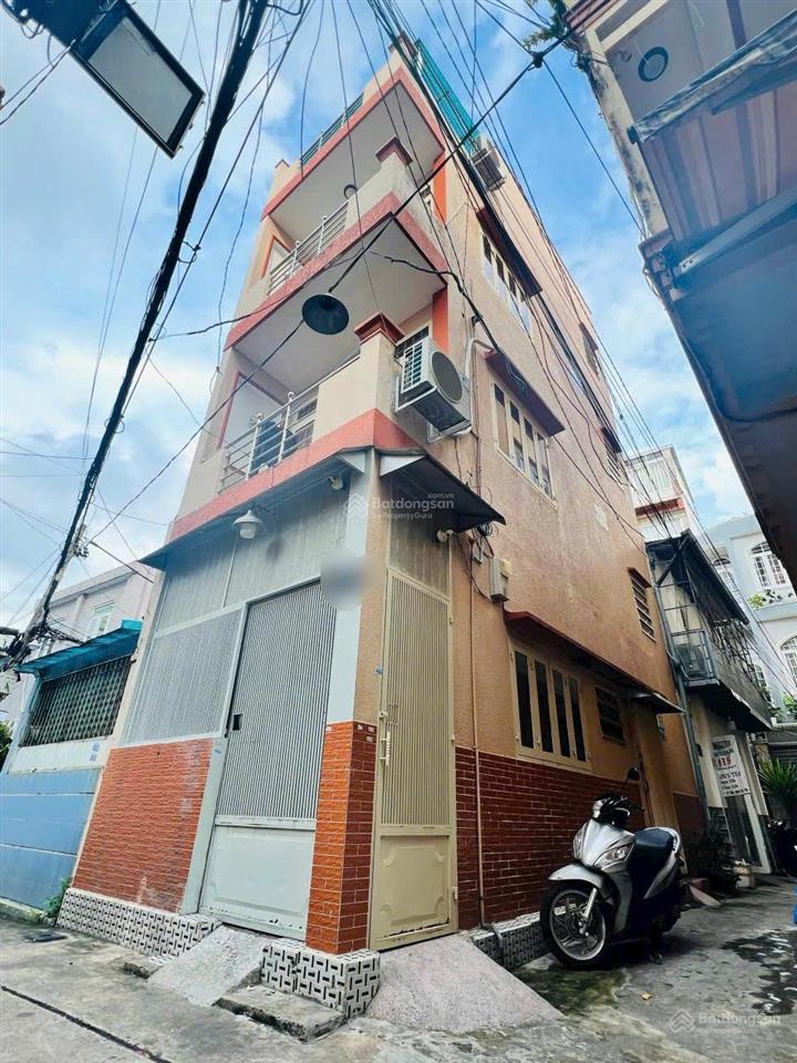 Bán nhà hẻm 3m cách mạng tháng 8 quận 3 dt 3 x 9 27m² 4 tầng giá 6,5 tỷ tl