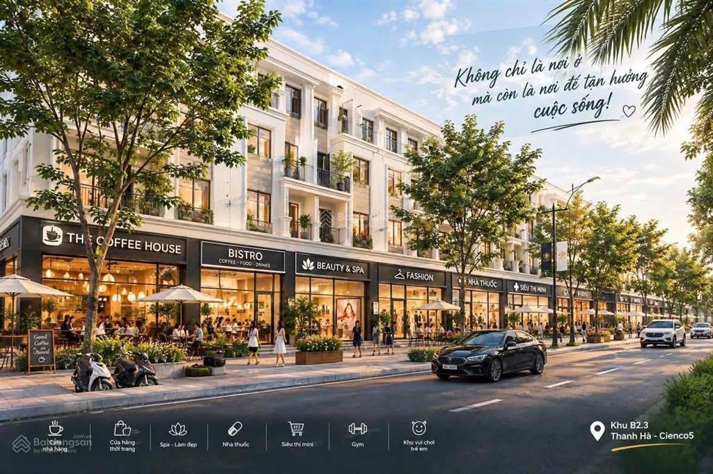 Cho thuê liền kề, biệt thự, shophouse kđt thanh hà cienco5.