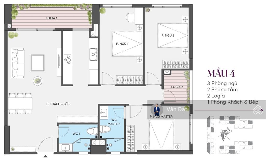 Căn góc 3 ngủ  diện tích 114m2  giá cực tốt  view đẹp hướng mát  có sổ đỏ