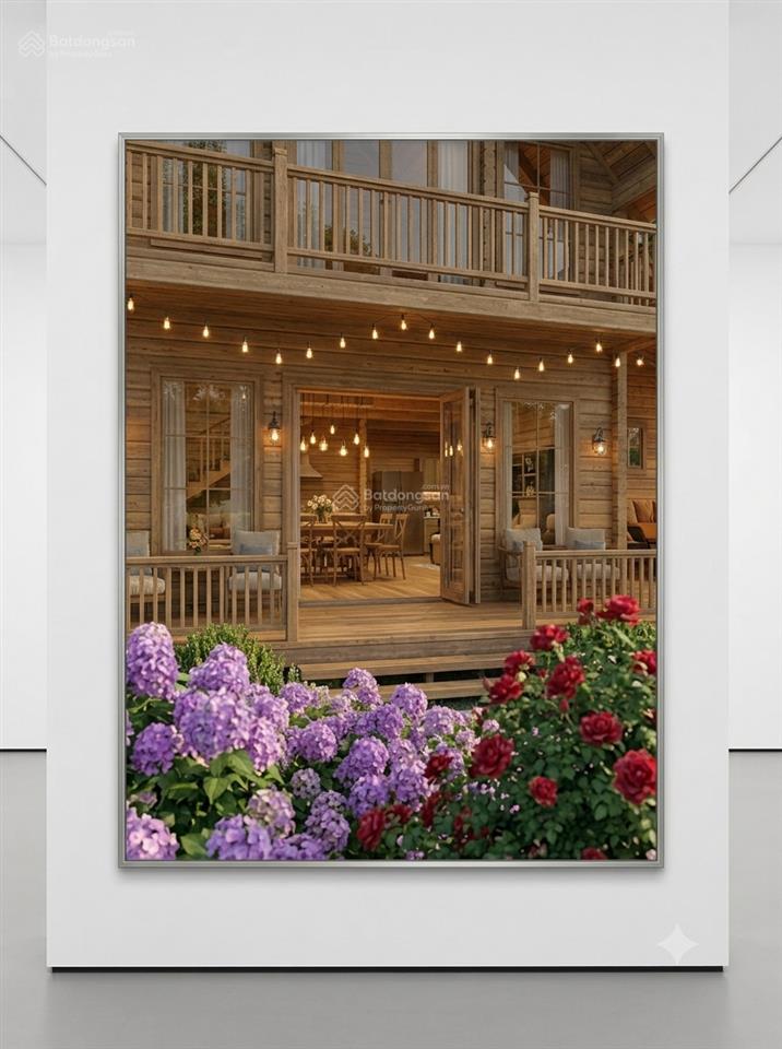 Nhà vườn nghỉ dưỡng bên suối sẵn 200m2 thổ cư  xây dựng nhà gỗ, bản vẽ sẵn có, đầu tư đón hạ tầng