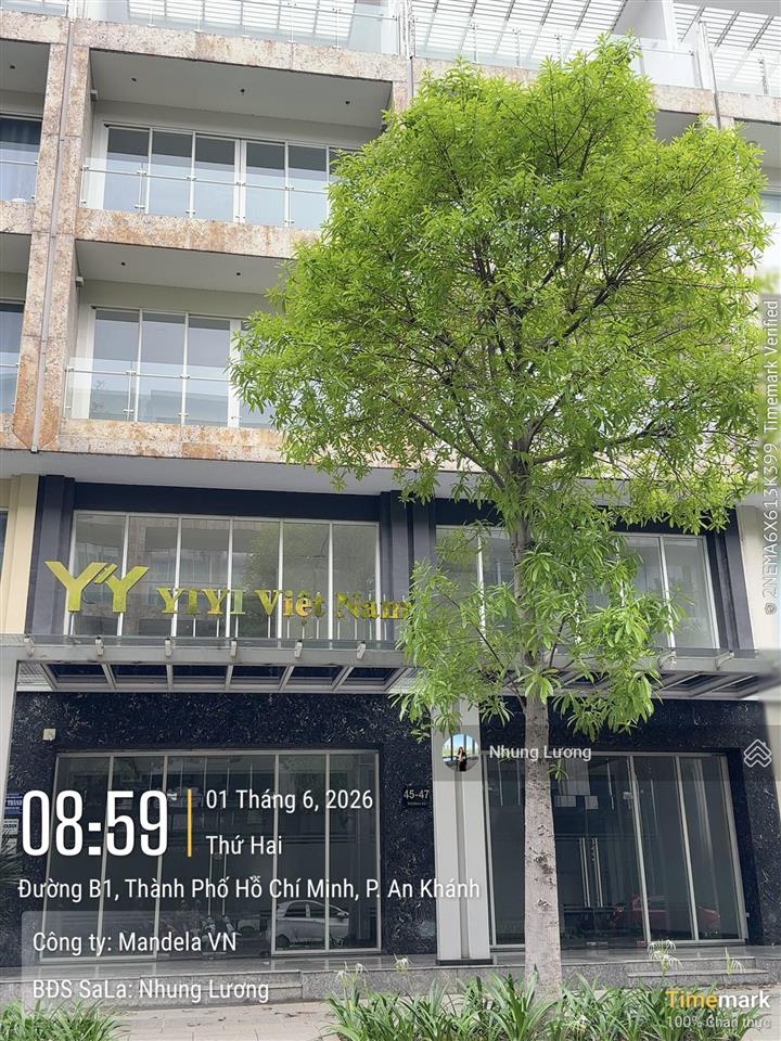 Cho thuê mặt bằng shophouse sala 1000 m² giá 250 triệu, hầm + 5 tầng, có nội thất đầy đủ