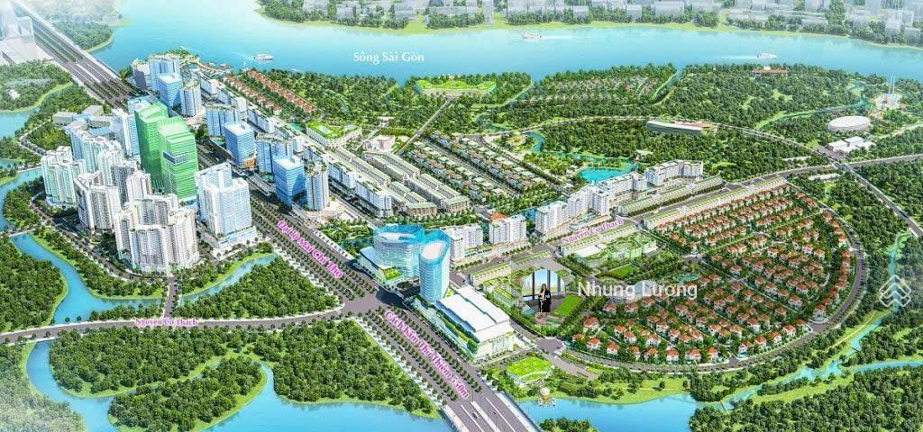 Bán nhà mt đường nguyễn cơ thạch kđt thủ thiêm, 7.1m x 24m, hầm + 5 tầng  160 tỷ, sổ riêng