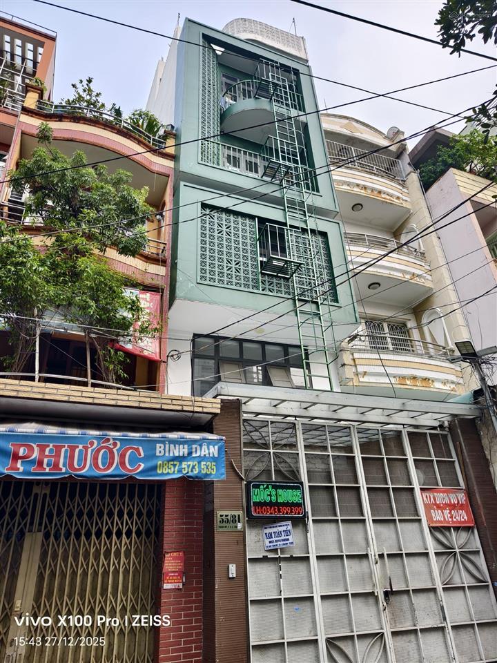 Bán căn hộ dịch vụ 1 hầm + 6 tầng hxh 55 thành mỹ  4.15 x 24  cho thuê 100tr/tháng.